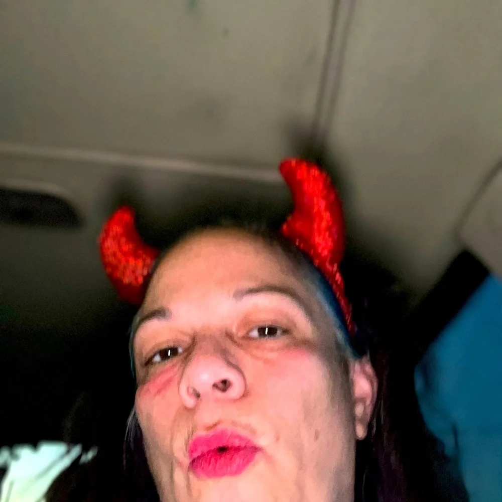 It’s a Red Devil Headband. The whole thing is covered with red sparkly glitter.